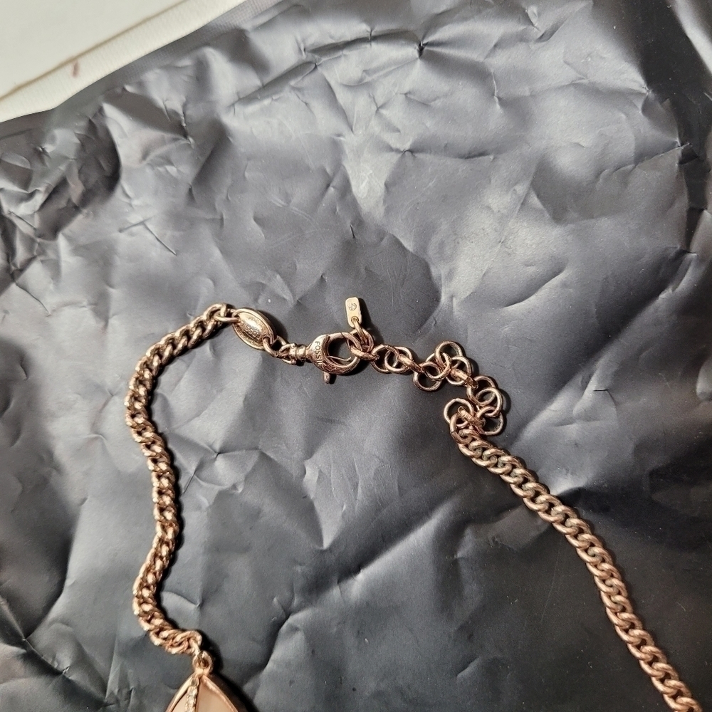 Fossil Maintenance Statement Necklace 16-18" - Picture 8 of 9